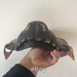 Vintage Balinese Hand Carved Painted Wooden Monkey Mask Folk Art Wall Decor RARE