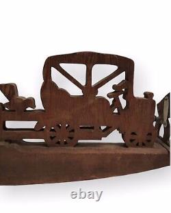 Vintage Carved Wood Folk Art Mechanical Whirligig