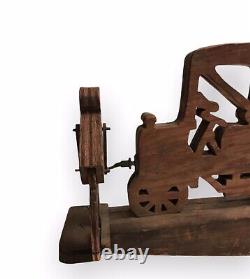 Vintage Carved Wood Folk Art Mechanical Whirligig