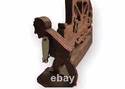 Vintage Carved Wood Folk Art Mechanical Whirligig
