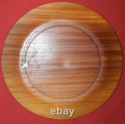 Vintage Carving Wood Wall Hanging Treen Folk Plate