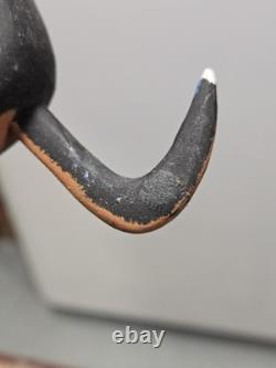 Vintage Charles Morgan Baxter TN Hand Carved Wood Racoon Dog Sculpture Folk Art