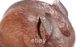 Vintage Charming Carved Wood Wooden Folk Art Horse Head Sculpture Carving