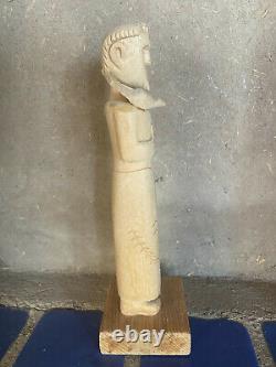 Vintage Cordova, NM Carving St Francis Santo Jose Mondragon Folk Art New Mexico