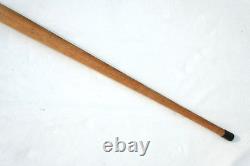 Vintage Figural Wood Carved Cane American Folk Art Lady Sturdy Walking Stick USA