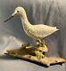 Vintage Folk Art Carved Painted Nautical Shorebird Decoy Signed Kaler