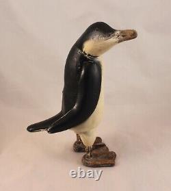 Vintage Folk Art Carved Penguin