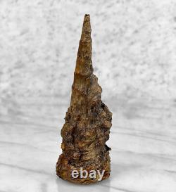 Vintage Folk Art Carved Wood Spirit Old Man Gnome Face Sculpture