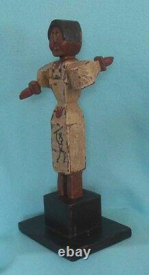 Vintage Folk Art Carved Wood Whirligig 17 Tall