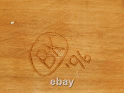 Vintage Folk Art Carved Wooden Cabin Water Mill 3-D Landscape Scene Pine B. K. 97
