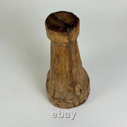 Vintage Folk Art Hand Carved Towering Abstract Wood Sculpture