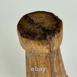 Vintage Folk Art Hand Carved Towering Abstract Wood Sculpture