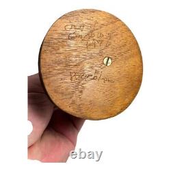 Vintage Folk Art Hand Carved Wood Bird on Stand by Engburg