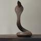 Vintage Folk Art Hand Carved Wood Cobra