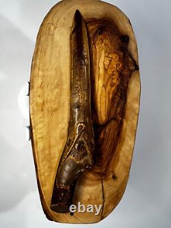 Vintage Folk Art Hand Carved Wood Masonic Letter Opener 1920
