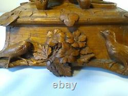 Vintage Folk Art Hand Carved Wooden Box. Bear. Northwoods decor