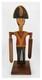 Vintage Folk Art Polychromed Carved Wood Wirligig Revolutionary War Soldier