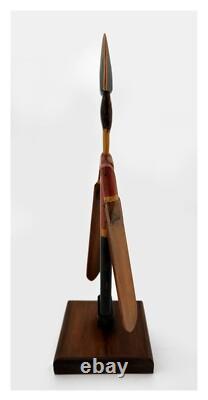 Vintage Folk Art Polychromed Carved Wood Wirligig Revolutionary War Soldier