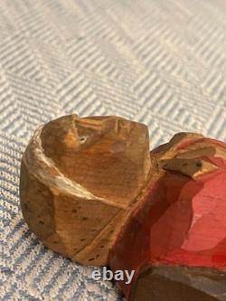 Vintage Folk Art Wood Carving Signed Axel M Peterson
