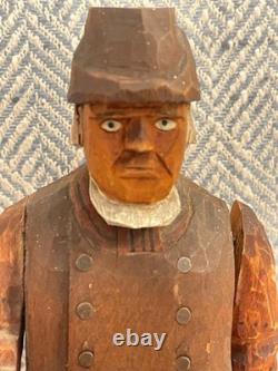 Vintage Folk Art Wood Carving Signed Axel M Peterson