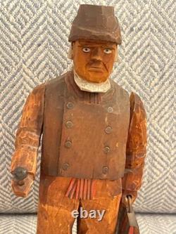 Vintage Folk Art Wood Carving Signed Axel M Peterson