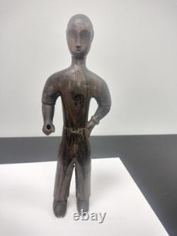 Vintage Folk Art Wooden Hand Carved Statue