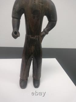 Vintage Folk Art Wooden Hand Carved Statue