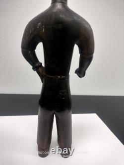 Vintage Folk Art Wooden Hand Carved Statue