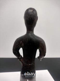 Vintage Folk Art Wooden Hand Carved Statue