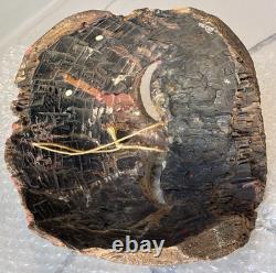 Vintage Folk Art Wooden Mask, Hand Carved Antique, Americas Cultural Decor Gifts