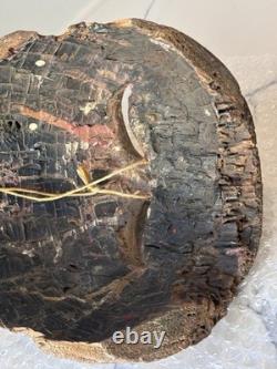 Vintage Folk Art Wooden Mask, Hand Carved Antique, Americas Cultural Decor Gifts