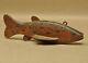 Vintage Fond Du Lac Wi Native American Hand Carved Fish Spearing Decoy Folk Art
