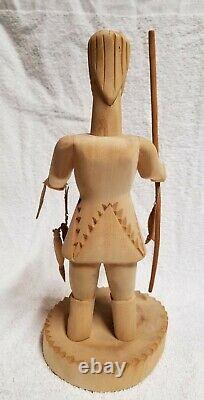 Vintage Gloria Lopez Cordova of New Mexico Wood Carving Folk Art of San Rafael