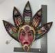 Vintage Guerrero Mexico Hand Carved Plumed Aztec Warrior Folk Art Mask 11