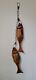 Vintage Hand Carved Driftwood Fish Wall Hanging Sculpture Folk Art Rbrandt 96