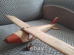 Vintage Hand Carved Folk Art Airplane