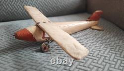 Vintage Hand Carved Folk Art Airplane