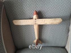 Vintage Hand Carved Folk Art Airplane