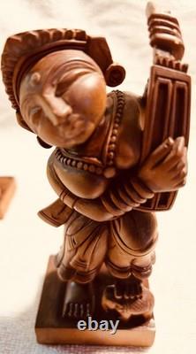 Vintage Hand Carved India Deity Folk art