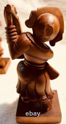 Vintage Hand Carved India Deity Folk art