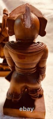 Vintage Hand Carved India Deity Folk art