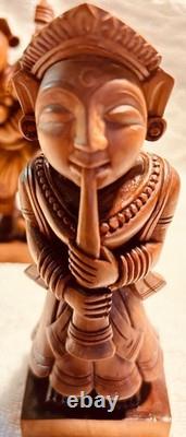 Vintage Hand Carved India Deity Folk art