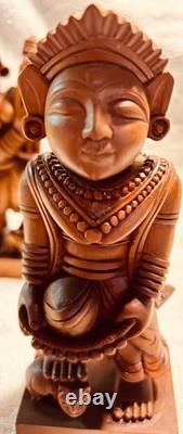 Vintage Hand Carved India Deity Folk art
