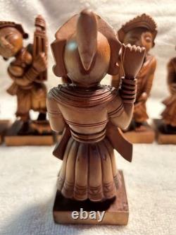 Vintage Hand Carved India Deity Folk art