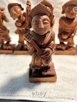 Vintage Hand Carved India Deity Folk art