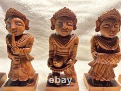 Vintage Hand Carved India Deity Folk art