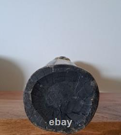 Vintage Hand Carved Painted Wood Folk Art Totem Cat Leopard Statue 20 Tall