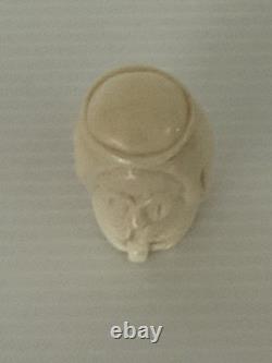 Vintage Hand-Carved Polish Miniature Male Head Bust Artesian Figurine Numbered