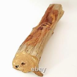 Vintage Hand Carved Wood Branch Tree Spirit Folk Art