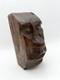 Vintage Hand Carved Wood Face Sculpture Folk Art Primitive Carving